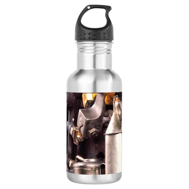 DAMPFZÜGE EDELSTAHLFLASCHE (Vorderseite)