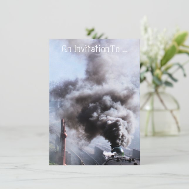 DAMPFZÜGE EINLADUNG (Stehend Vorderseite)