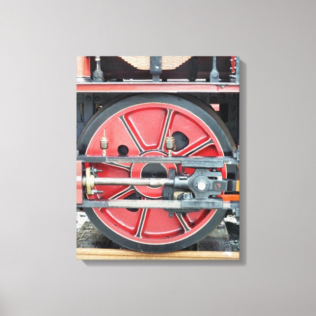 DAMPFZÜGE LEINWANDDRUCK (Vorderseite)