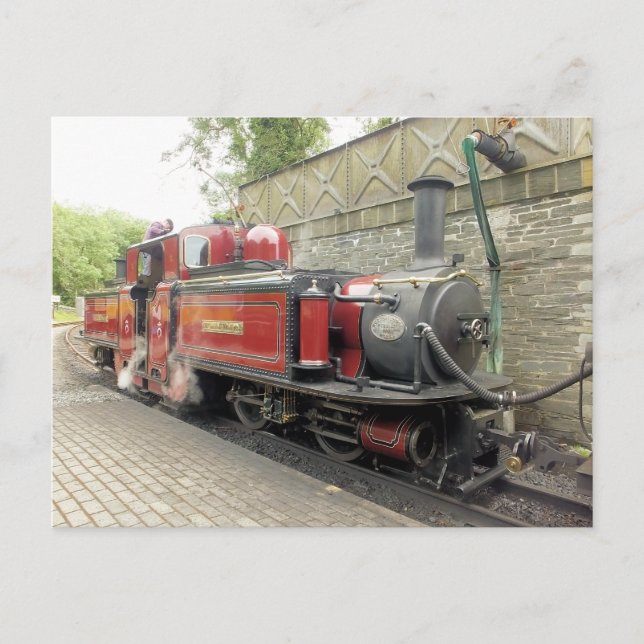 DAMPFZÜGE POSTKARTE (Vorderseite)