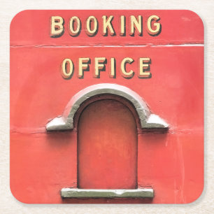 DAMPFZÜGE RECHTECKIGER PAPPUNTERSETZER