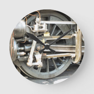 DAMPFZÜGE RUNDE WANDUHR