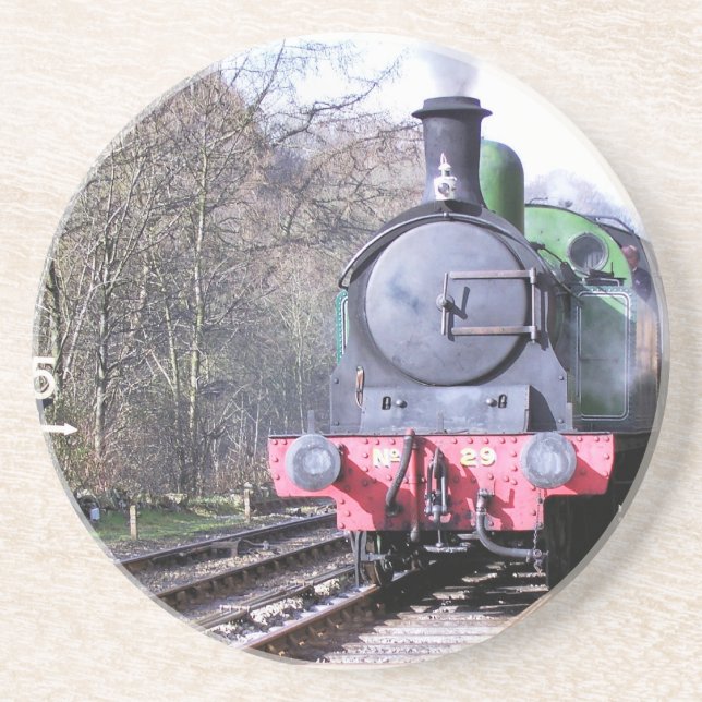 DAMPFZÜGE SANDSTEIN UNTERSETZER (Vorne)