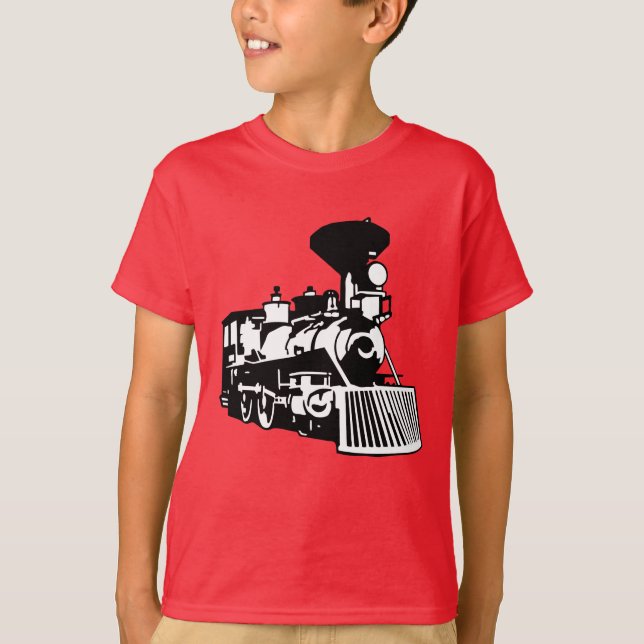 Dampfzuglokomotive T-Shirt (Vorderseite)