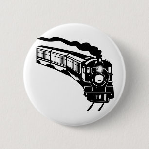 Dampfzuglokomotive Vintag Button