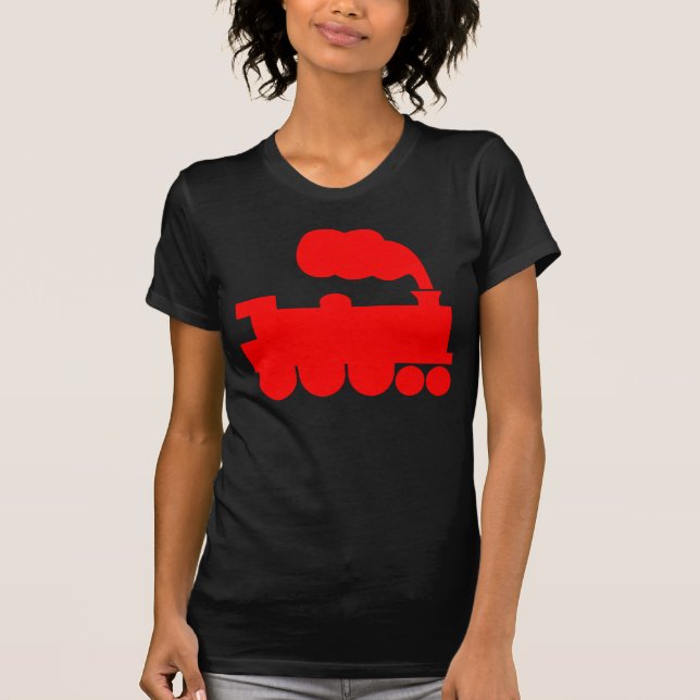 Dampfzugsymbol - rot T-Shirt (Vorderseite)