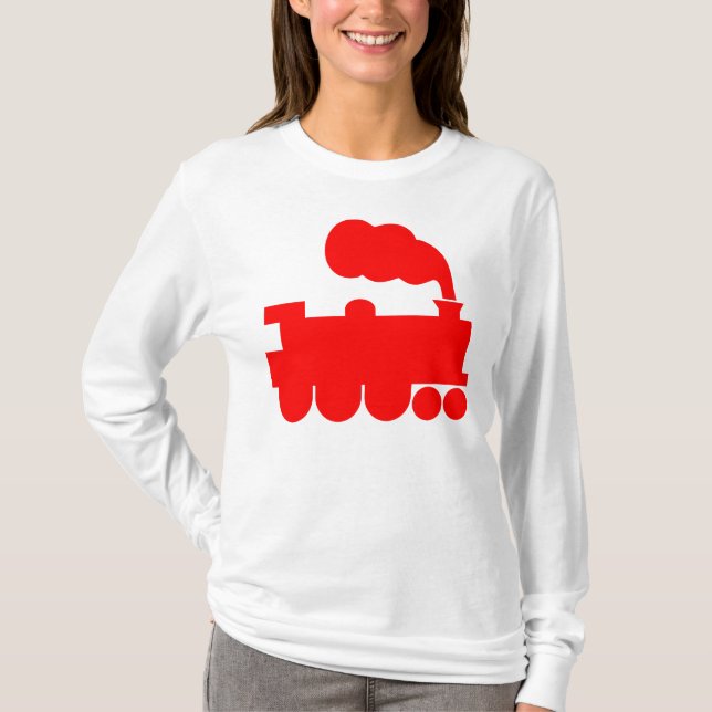 Dampfzugsymbol - rot T-Shirt (Vorderseite)