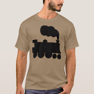 Dampfzugsymbol - Schwarz T-Shirt