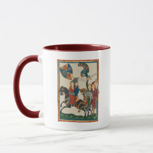 Damsel in Not, mittelalterliche Kunst des 14. Jahr Tasse