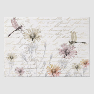 Damselfly Dancer Französisch Script Meadow Decoupa Seidenpapier