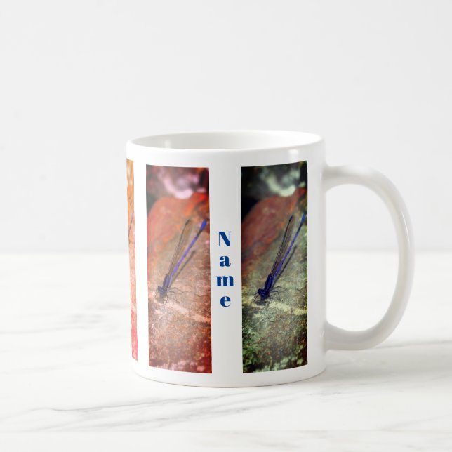 Damselfly Dragonfly Nature Personalisiert Kaffeetasse (Rechts)