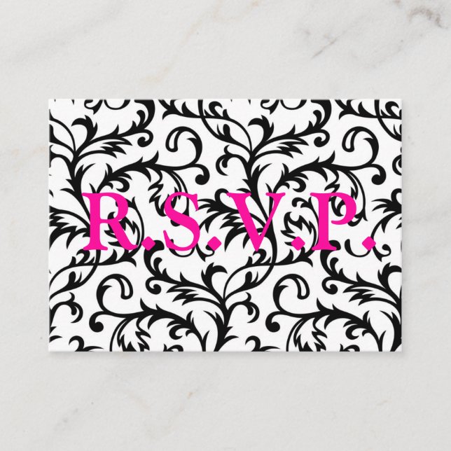 Damsk R.S.V.P. Begleitkarte (Vorderseite)