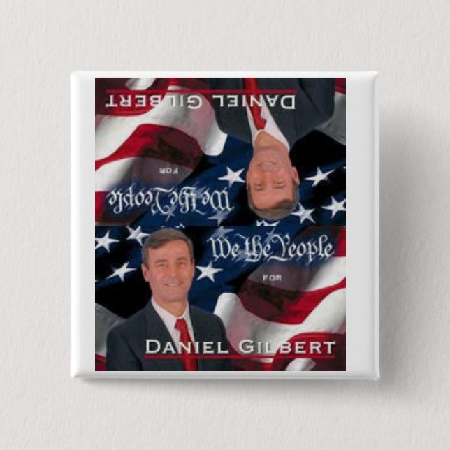Dan Gilbert für Präsidenten Square Button (Vorderseite)