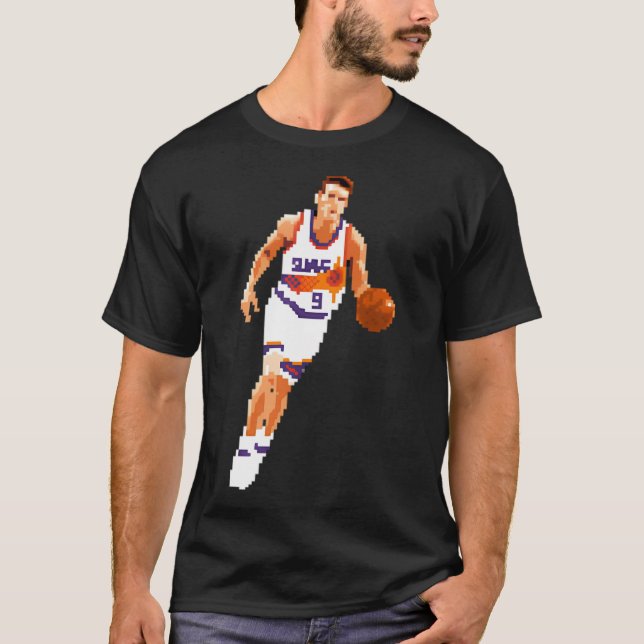 Dan Majerle Pixel Dribble Qiangy T-Shirt (Vorderseite)