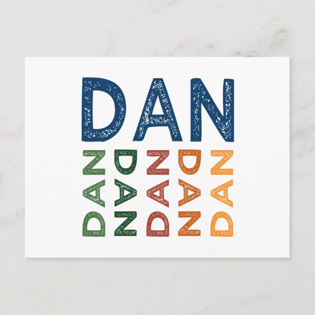 Dan Niedlich Colorful Postkarte (Vorderseite)