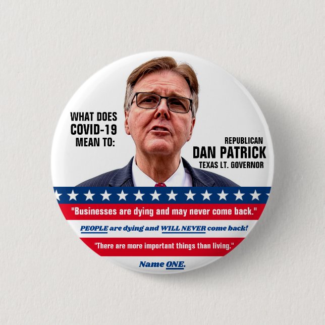 Dan Patrick spricht Button (Vorderseite)