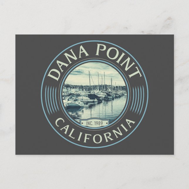 DANA POINT ORANGE KALIFORNIA - DANA POINT HARBOR POSTKARTE (Vorderseite)