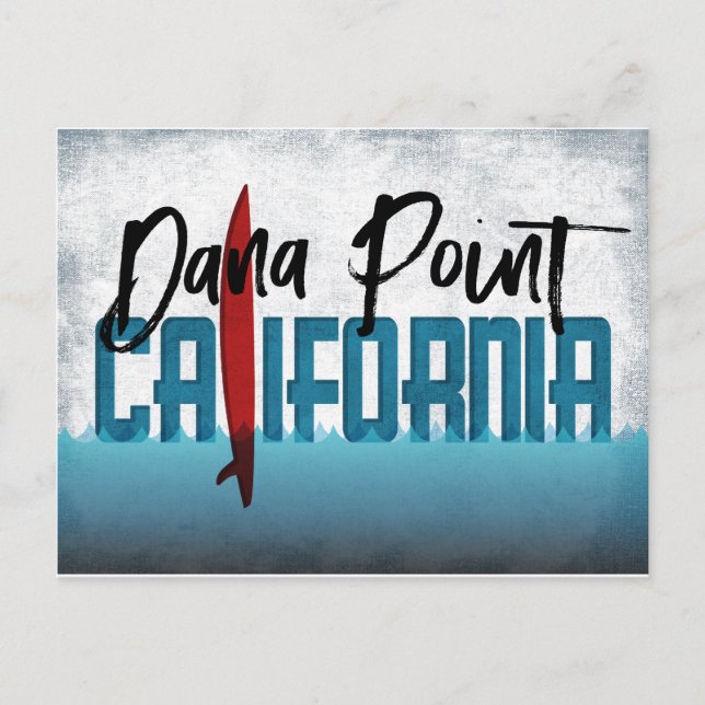 Dana Point Postcard California Surfboard Postkarte (Vorderseite)