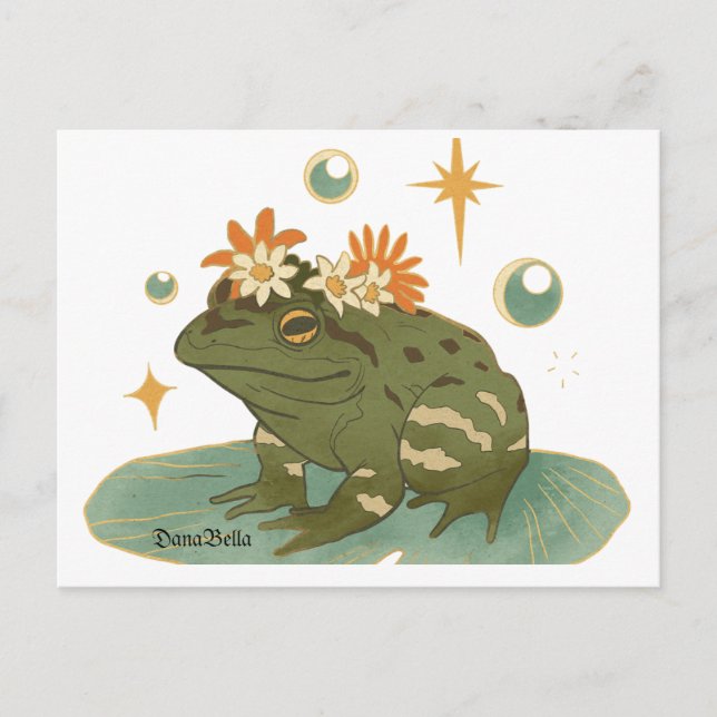 DanaBella der Frosch Postkarte (Vorderseite)