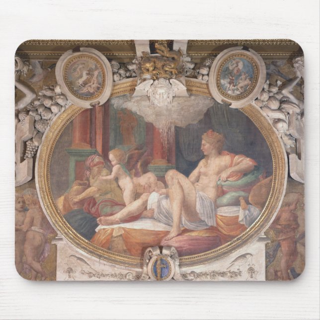 Danae, der die Dusche des Goldes empfängt Mousepad (Vorne)