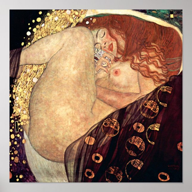 Danae | Gustav Klimt | Poster (Vorne)
