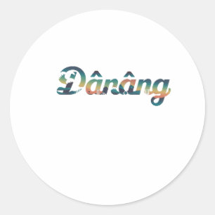 Danang Runder Aufkleber