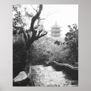 Danang Vietnam, Tempelblick Marble Mountain Poster