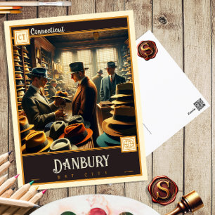 Danbury, Connecticut   Carte postale Vintage