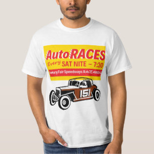 Danbury Fair Racearena Autorennen Rechnung 1Sidedw T-Shirt