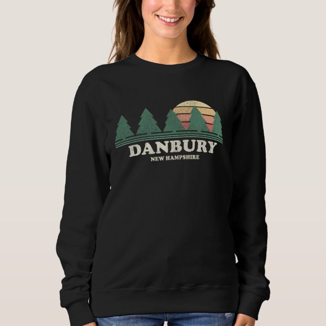 Danbury NH Vintage Throwback Tee Retro 70s Design (Vorderseite)