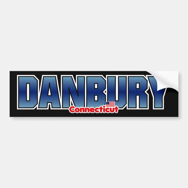Danbury-Stoßdämpfer Autoaufkleber (Vorne)