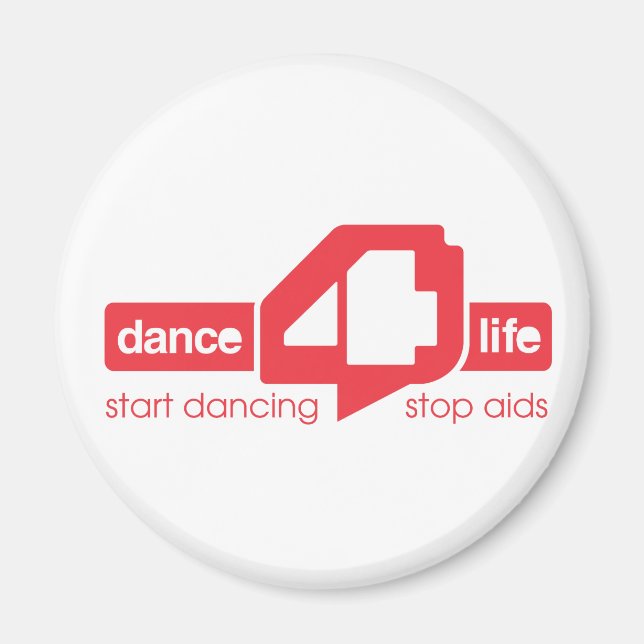 Dance4Life-Kühlschrankmagnet Magnet (Vorne)