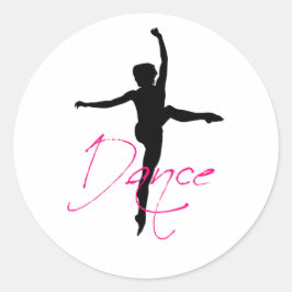 Dance_2 Runder Aufkleber