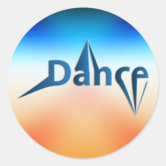 Dance 3 RING BINDER Runder Aufkleber (Vorderseite)