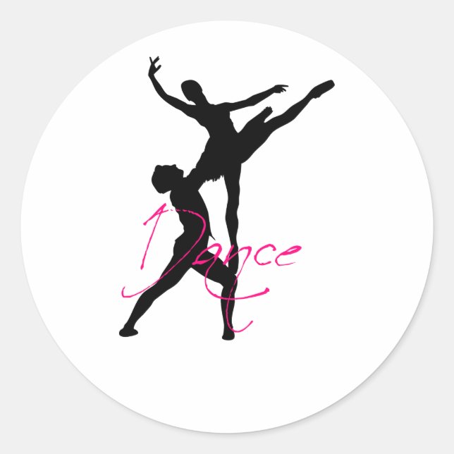 Dance_3 Runder Aufkleber (Vorderseite)