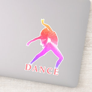 Dance Abstrakte Vinyl Sticker nach Maß