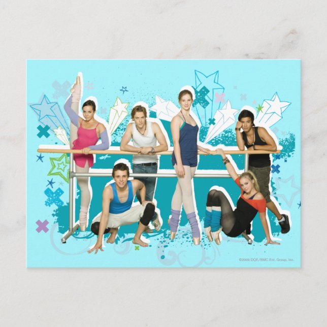 Dance Academy Cast Graphic Postkarte (Vorderseite)