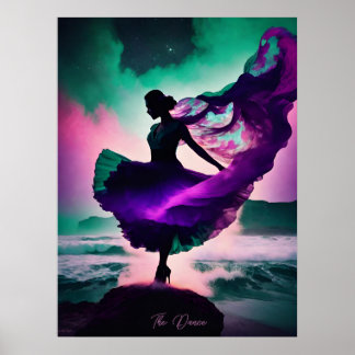 Dance AI Fantasy Digital Art Print Cosmic Poster
