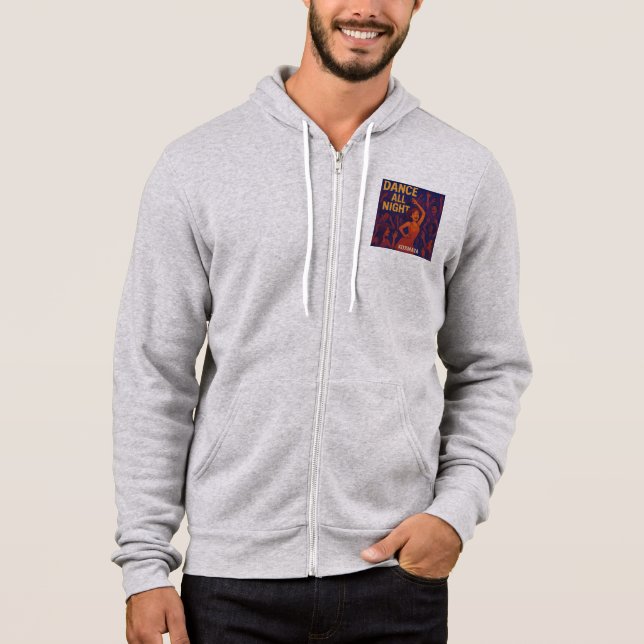 Dance All Night - Ziphoodie Herren Hoodie (Vorderseite)