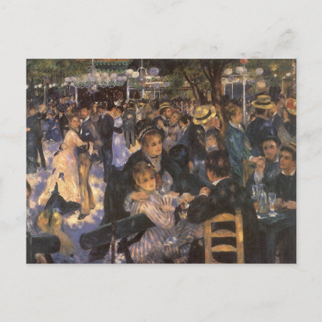 Dance at Le Moulin de la Galette by Pierre Renoir Postkarte (Vorderseite)