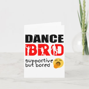 Dance Brother Shirt Boys Liebe Tanz Brown Karte