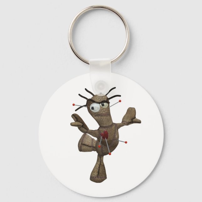 Dance Brown Voodoo Doll Key Ring Schlüsselanhänger (Vorderseite)