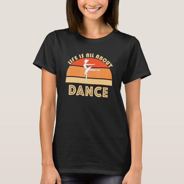Dance Class Ballerina Ballet Dancing Jete Plie Bar T-Shirt (Vorderseite)