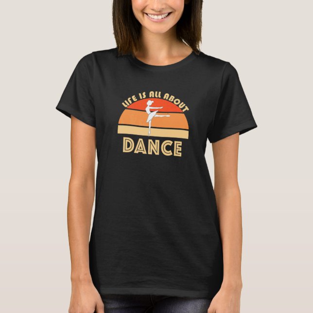 Dance Class Ballerina Ballet Dancing Jete Plie Bar T-Shirt (Vorderseite)