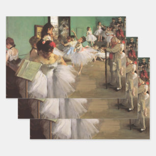 Dance Class by Degas, Vintager Impressionismus Bal Geschenkpapier Set
