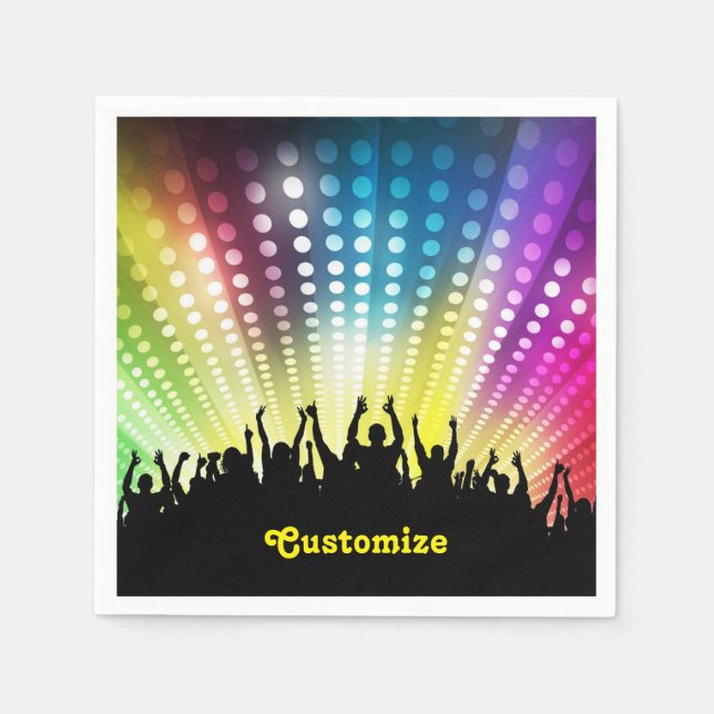 Dance Club Spot Party Napkins Serviette (Vorderseite)