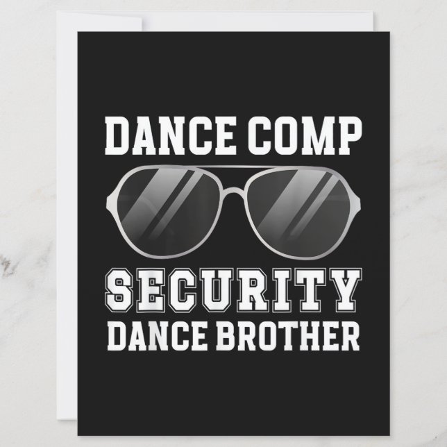 Dance Comp Security Dance Brother Of A Dancer Brot (Vorderseite)