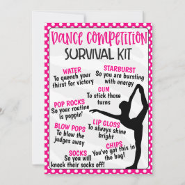 Dance Competition Survival Kit Einladung
