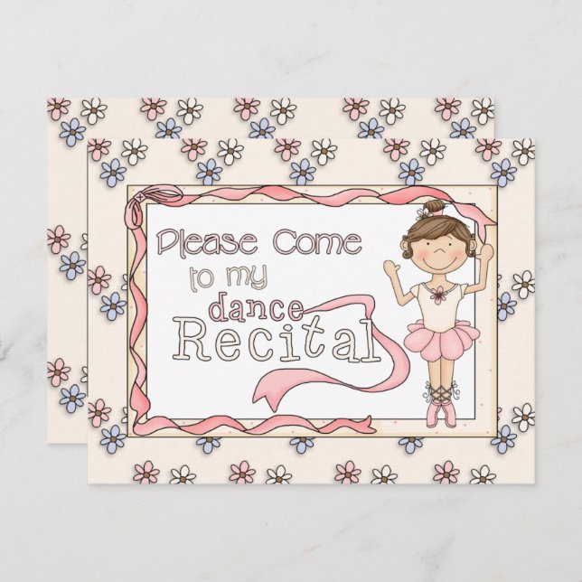 Dance Considérant Invitation (Devant / Derrière)