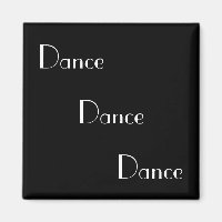 Dance Dance Dance Dance White on Black